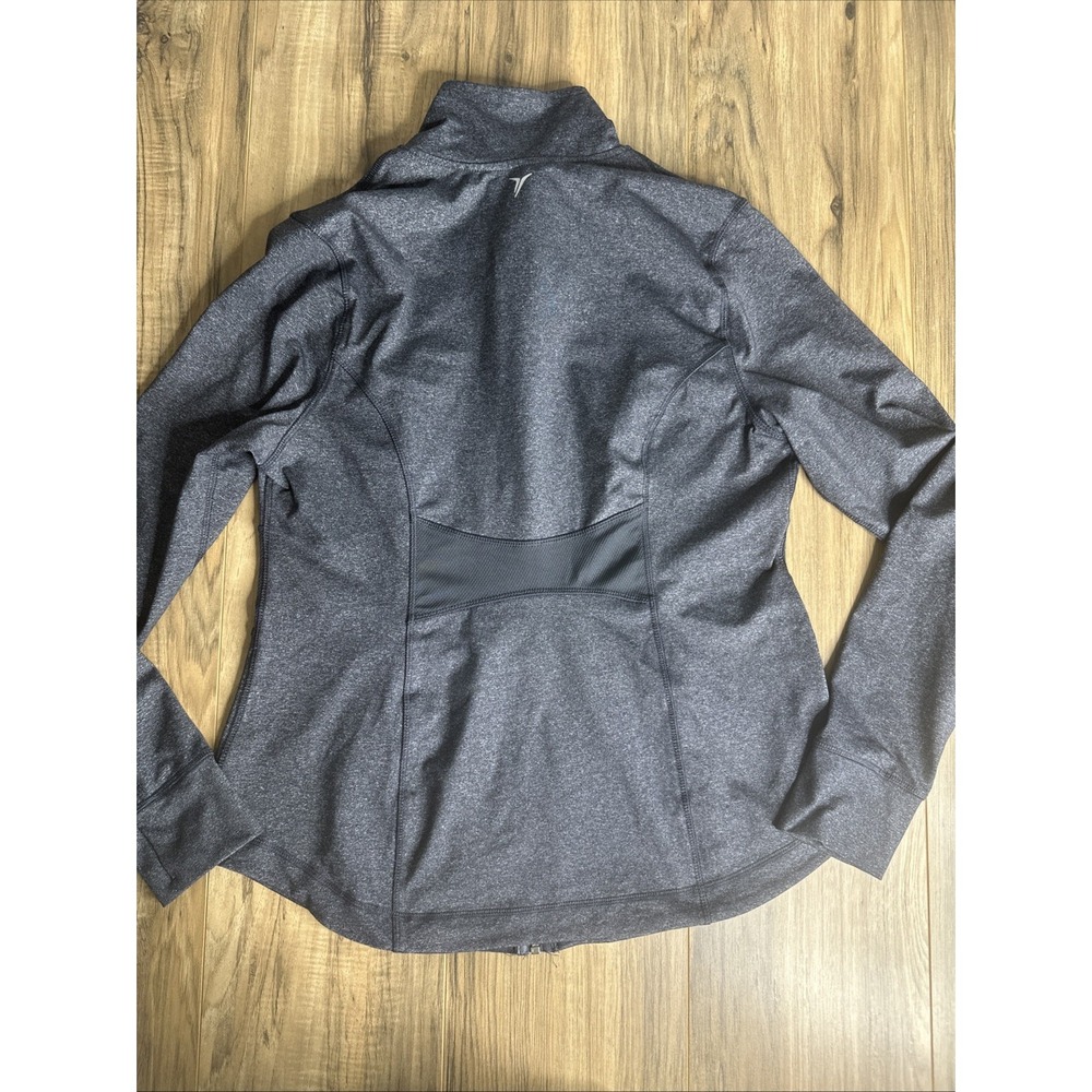 Oldnavy Active Women's Large Fitted Full zip Sweater Gray Turtle Neck - Picture 10 of 11